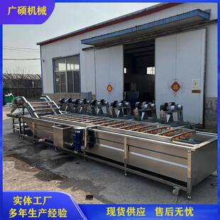 输送出料式香菇脚气泡清洗机全自动果蔬清洗机大头菜茼蒿清洗机