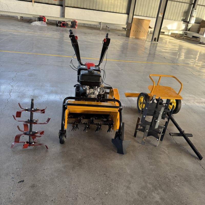 乘坐式除草机汽油自走式旋耕除草机果园碎草除根柴油微耕除草机