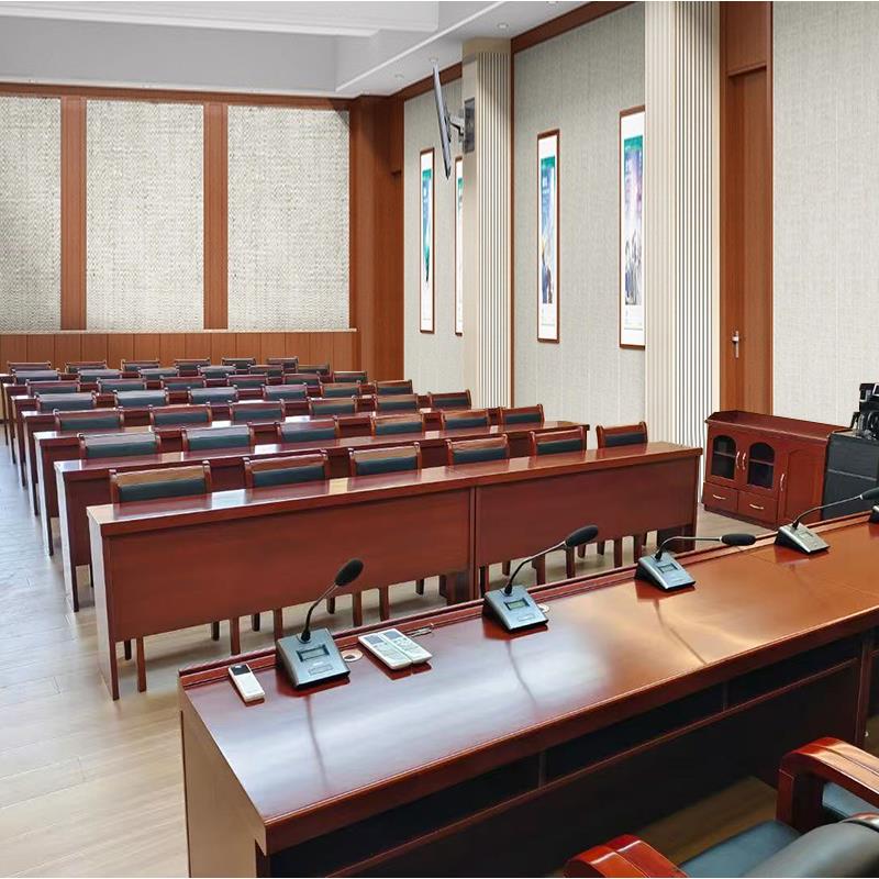 会议室桌椅组合长条桌双人实木条形会议桌小型会议条形桌培训桌椅