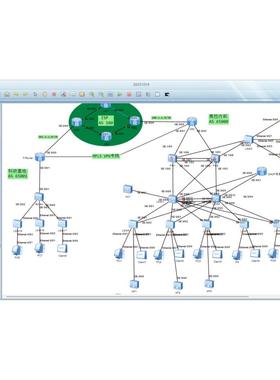 ensp网络设计工作室企业网校园网图设计计算机ensp实验指导答疑