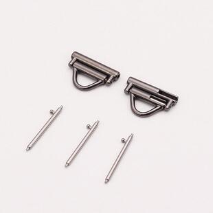 d形扣珠状连接器表带编织绳扣14 适用于手表通用快速释放22 12mm