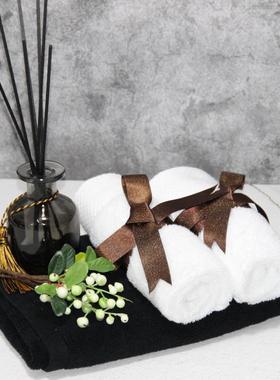 卫生间摆件毛巾项链道具民宿浴缸样板房卫浴店浴室柜绑带扣小套装