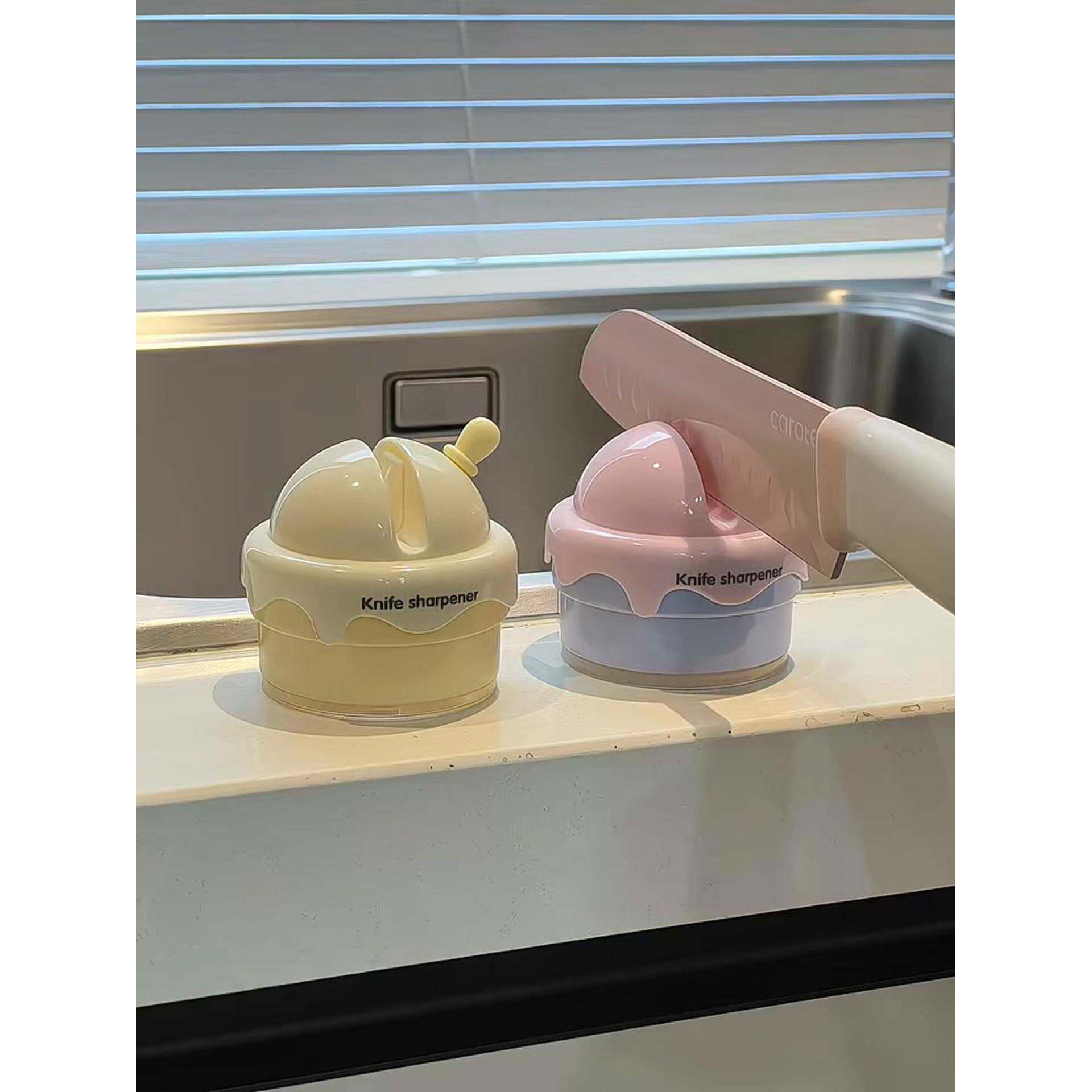 家用陶瓷吸盘磨刀器厨房多功能专用厨刀磨刀剪刀厨刀精磨工具