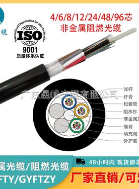 GYFTY/GYFTZY非金属阻燃光缆4/6/8/12/24/36/48芯单多模管道光缆