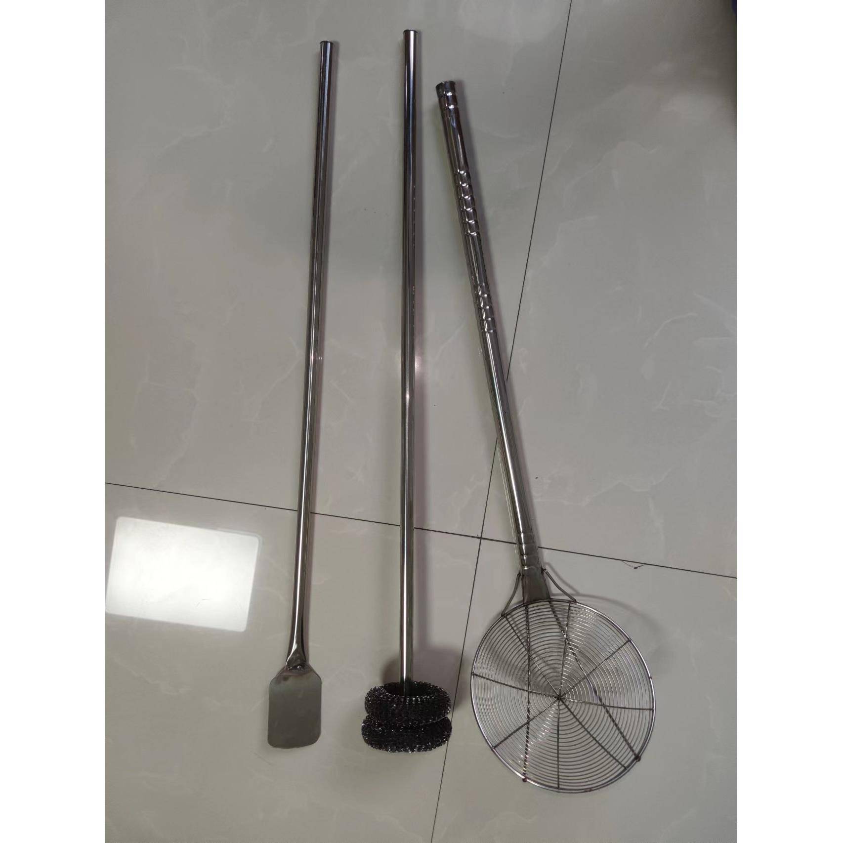 烤饼炉配件工具不锈钢铲子炉内清洁刷子小烤饼漏勺烧饼炉摆摊商用