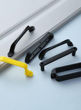 厚黑色尼龙塑料门把手拉手菜板柜门设备电柜箱机抽屉衣柜箱包提手