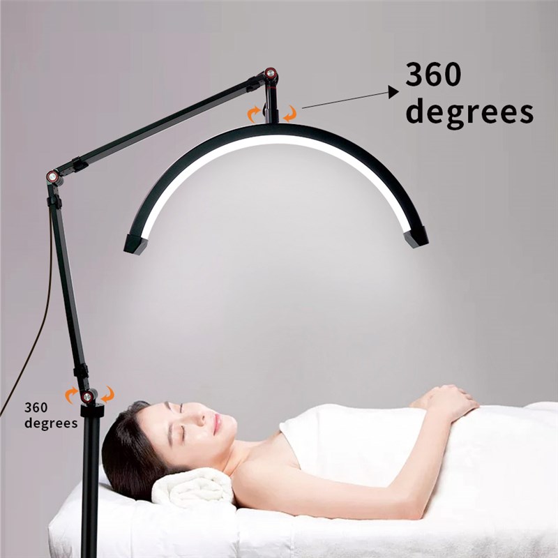 美睫纹绣灯美容U型落地灯led护眼美甲纹身工作纹眉嫁接睫毛专用灯
