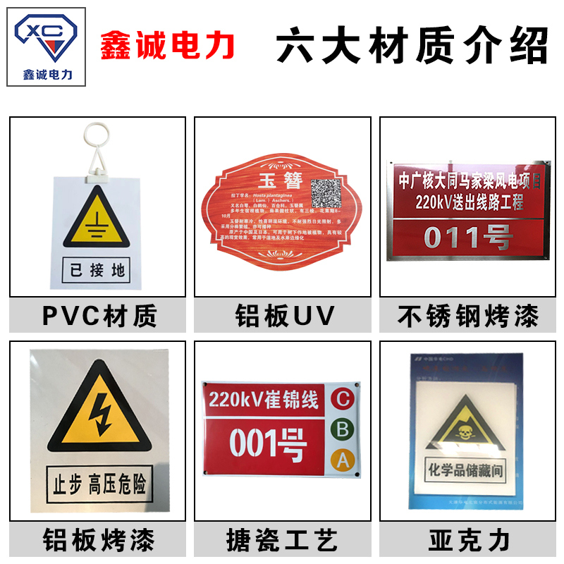 定做电力标牌不锈钢标志牌警示牌铝反光安全标识牌腐蚀标牌搪瓷牌