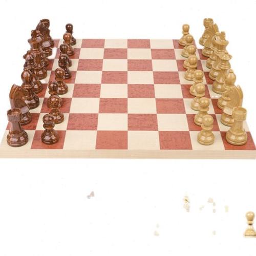 精美实木加厚大号多彩系列棋盘日耳曼骑士国际象棋棋子