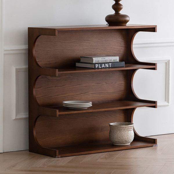 润家家居中古置物架落地陈列柜靠墙书架两用茶几边柜客厅卧室层架,住宅家具,家用陈列柜,淘宝优惠券,粉丝福利购,淘宝优惠卷