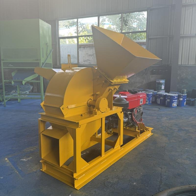 柴油机款木材粉碎机木块树枝下脚料木屑机圆木毛竹下脚料锯末机