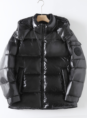 【烈儿宝贝直播间】高充绒面包羽绒服冬季新款亮面保暖石墨烯外套