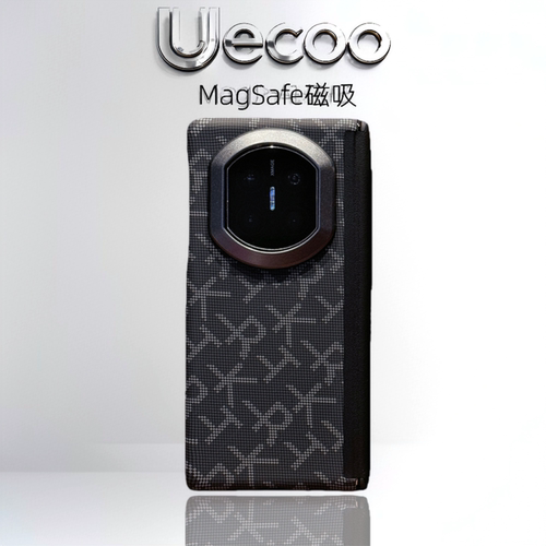 【Uecoo原创家】轻奢凯夫拉碳纹适用于华为MateX7手机壳磁吸超薄中轴半包华为matex7保护套金属镜框X5华为x6