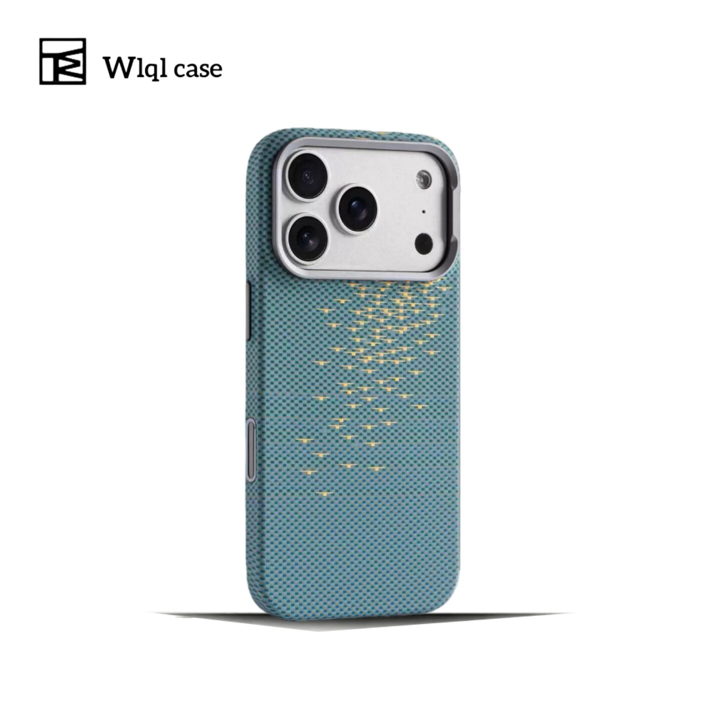 【WLQL原创家】浮雕凯夫拉纹适用于iPhone17promax手机壳碳纤维纹苹果17air保护壳超轻薄全包式磁吸16p保护套