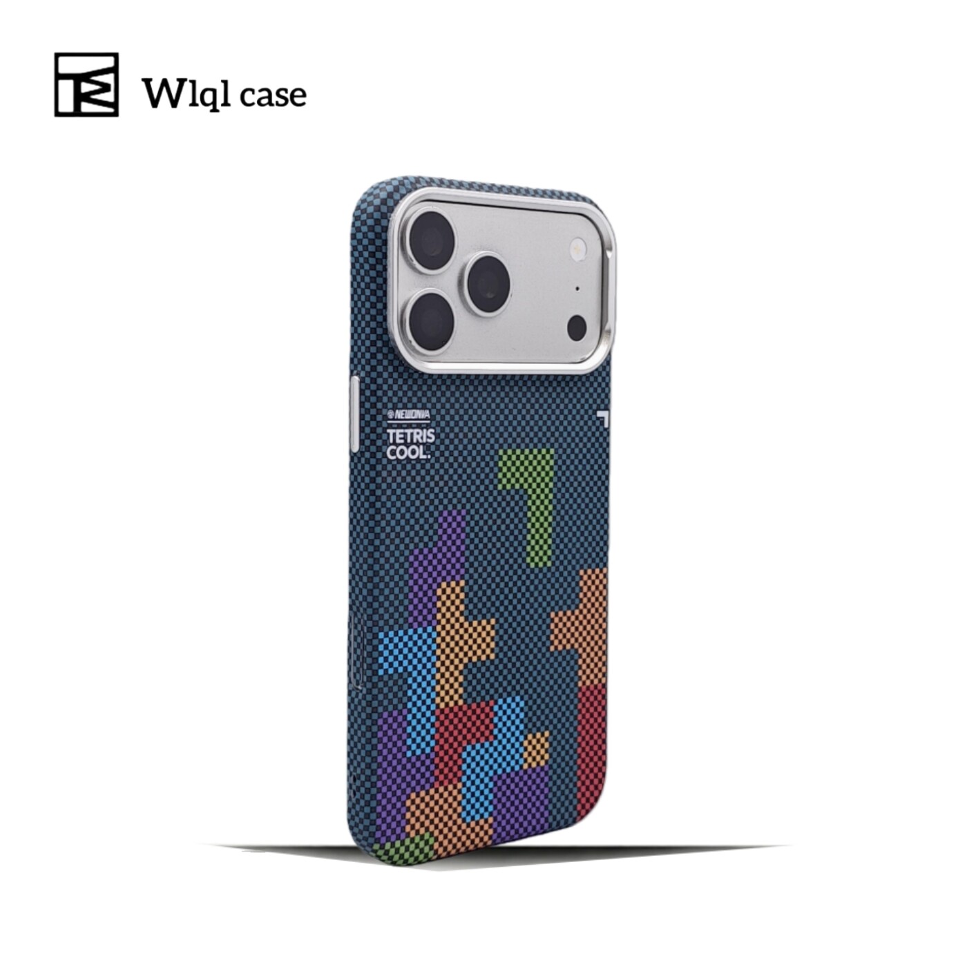 【WLQL原创家】微浮雕手工水贴适用于苹果17promax手机壳凯夫拉纹iPhone17AIR保护壳16p超薄全包式磁吸编织感