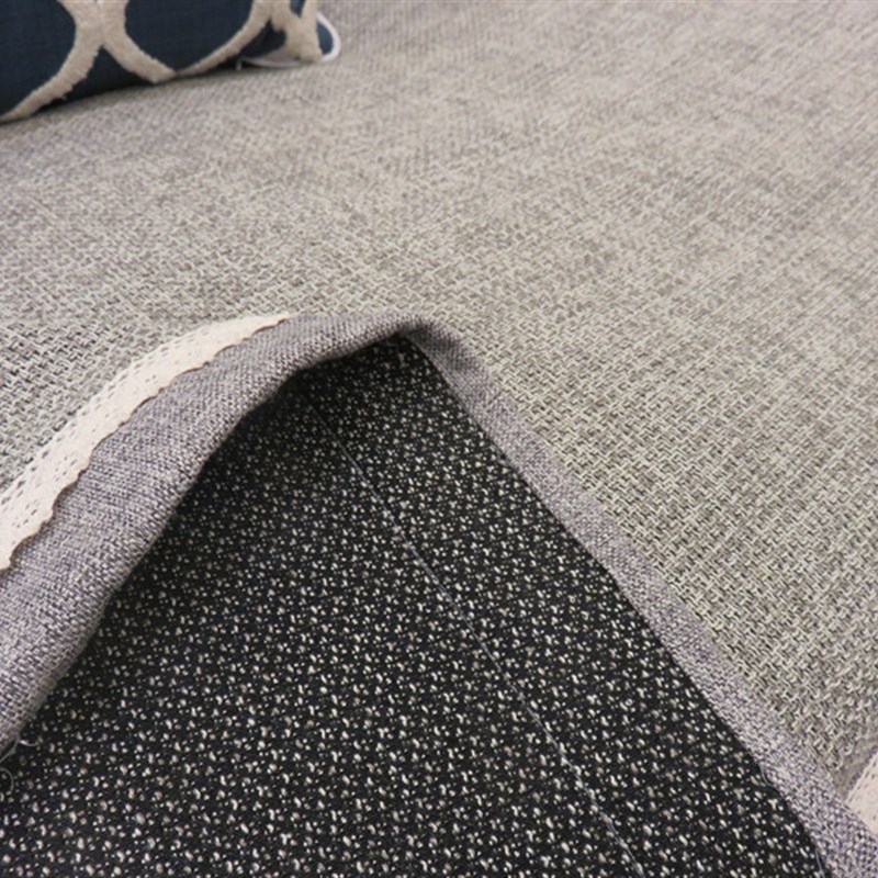四季沙发亚麻防滑皮贵妃全包灰色高档沙发巾罩布艺