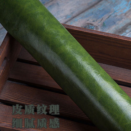 油蜡皮皮革面料沙发软包卡座背景墙硬包加厚防水造革皮料