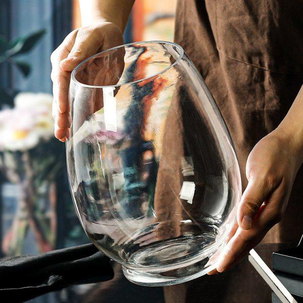 大号创意简约植物水培玻璃器皿透明花瓶办公室圆形生态小鱼缸摆件,家居饰品,花瓶,淘宝优惠券,粉丝福利购,淘宝优惠卷