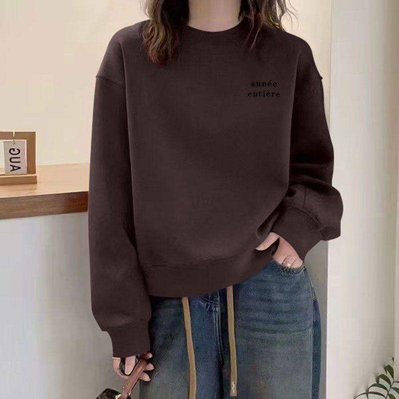 春秋短款纯棉高腰长袖卫衣女时尚新款洋气潮流百搭小个子休闲上衣