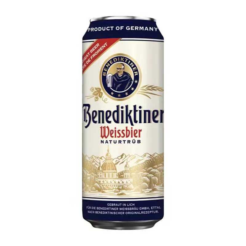百帝王Benediktiner小麦啤酒 修道院经典 500ml*24听德国原装整箱