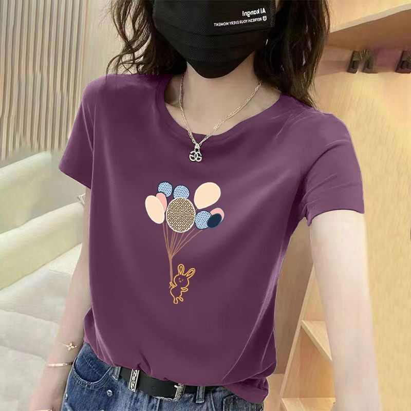 纯棉短袖女T恤夏季新款时尚洋气