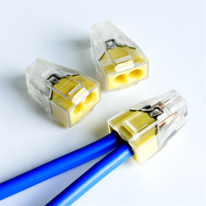 只装 星家居PCT2 2孔硬线接线端子电线接头快速电线连接器