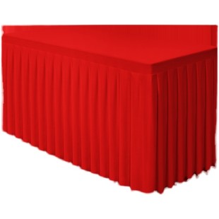 会议室桌布定制红色展会商务酒店活动长方形桌罩长条桌桌裙台布