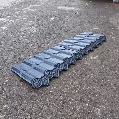 树脂瓦延长滴水檐房檐延长板屋檐瓦装饰仿古一体瓦围墙瓦院墙