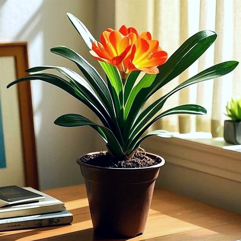 君子兰盆栽室内绿植精品名贵国宝花卉办公室客厅桌面植物四季好养