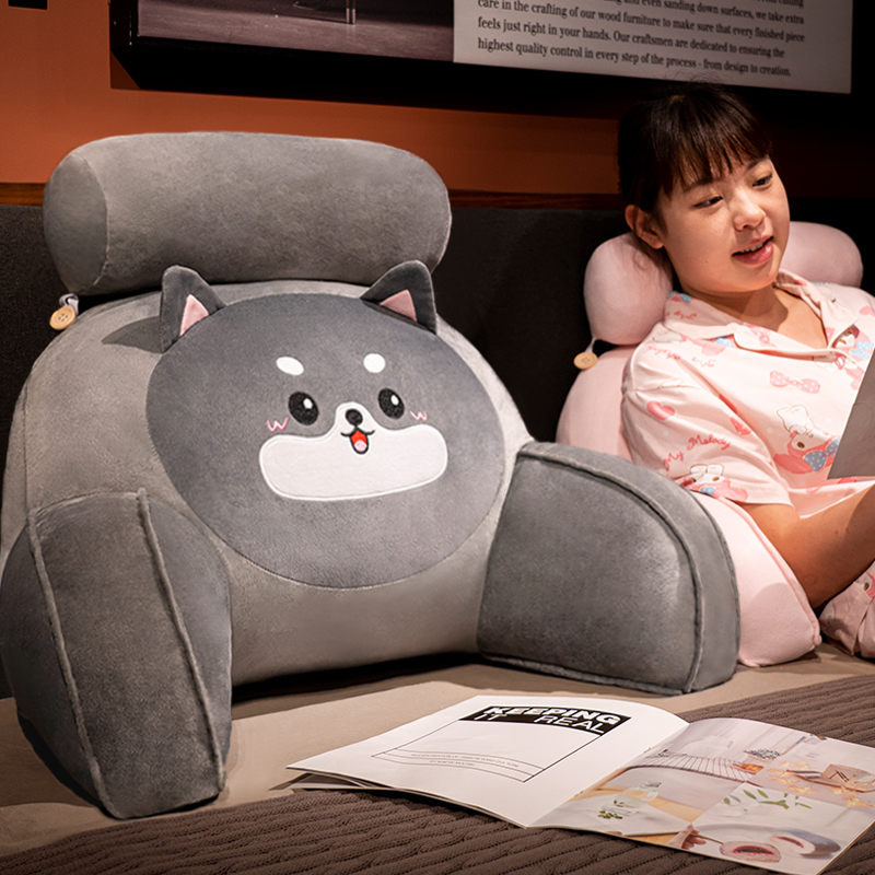 床头软包靠枕大靠背沙发抱枕靠垫宿舍学生枕头床上看书床靠护腰垫