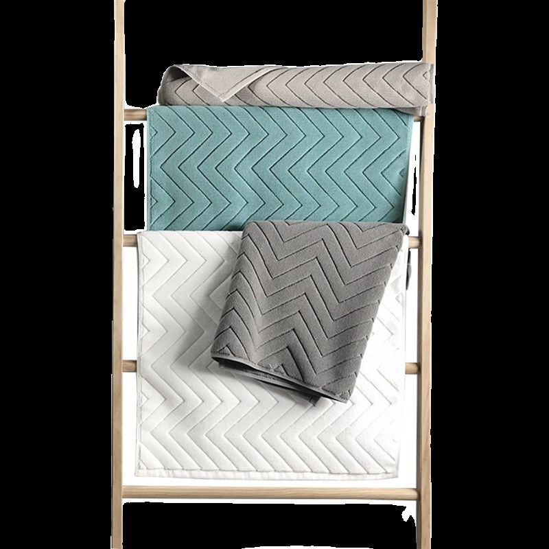 加厚酒店地巾浴室地垫吸水防滑全棉卫生间厕所家用脚踩毛巾垫抹脚