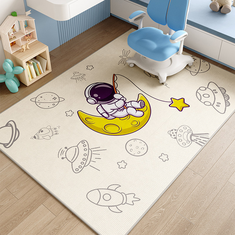 儿童房地垫阅读区卡通地垫女孩公房学习桌椅子垫卧室床边粉地毯,居家布艺,地毯,淘宝优惠券,粉丝福利购,淘宝优惠卷
