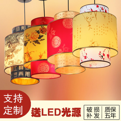 吊灯仿古饭店灯笼火锅店复古灯具过道走廊灯古典中式吊灯