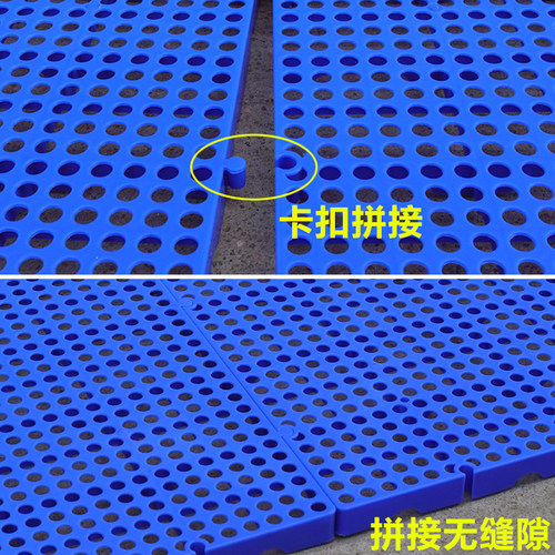 厚塑料防潮板圆*冷库垫库防潮垫板网格板地台板盘