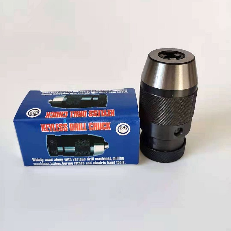 自紧式钻夹头B10B1-1-/B18-1-1铣床钻床直柄莫氏自锁手电钻用