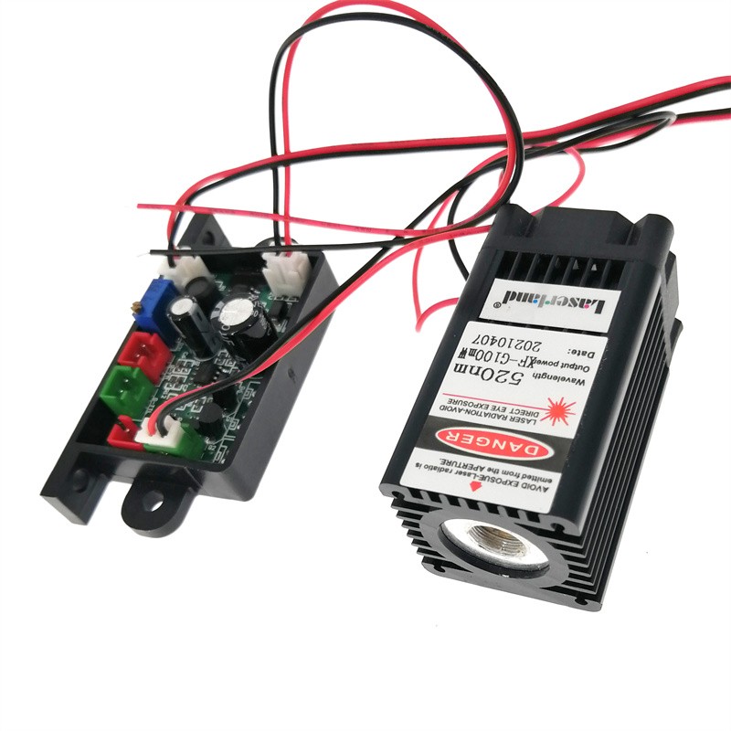 绿光激光器 激光模组 激光竖琴 密室逃脱激光舞台灯 52nm mW