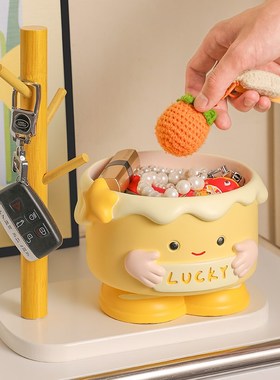 可爱趣味蛋糕钥匙收纳玄关摆件入户电视柜鞋柜创意礼物