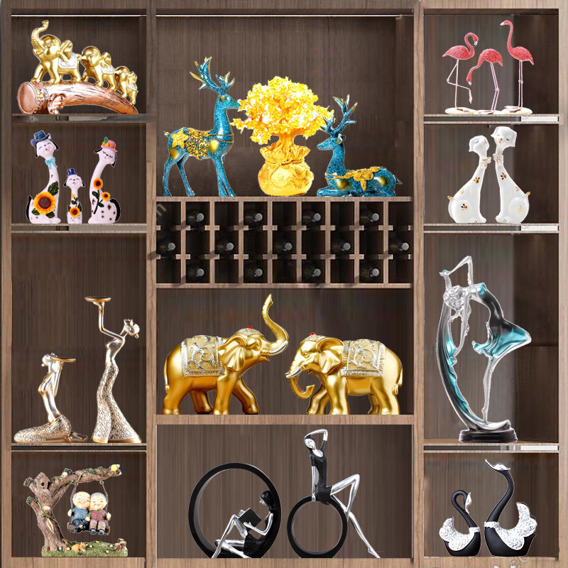 现代客厅家居电视酒柜卧室招财装饰工艺品玄关小摆设创意,家居饰品,装饰摆件,淘宝优惠券,粉丝福利购,淘宝优惠卷