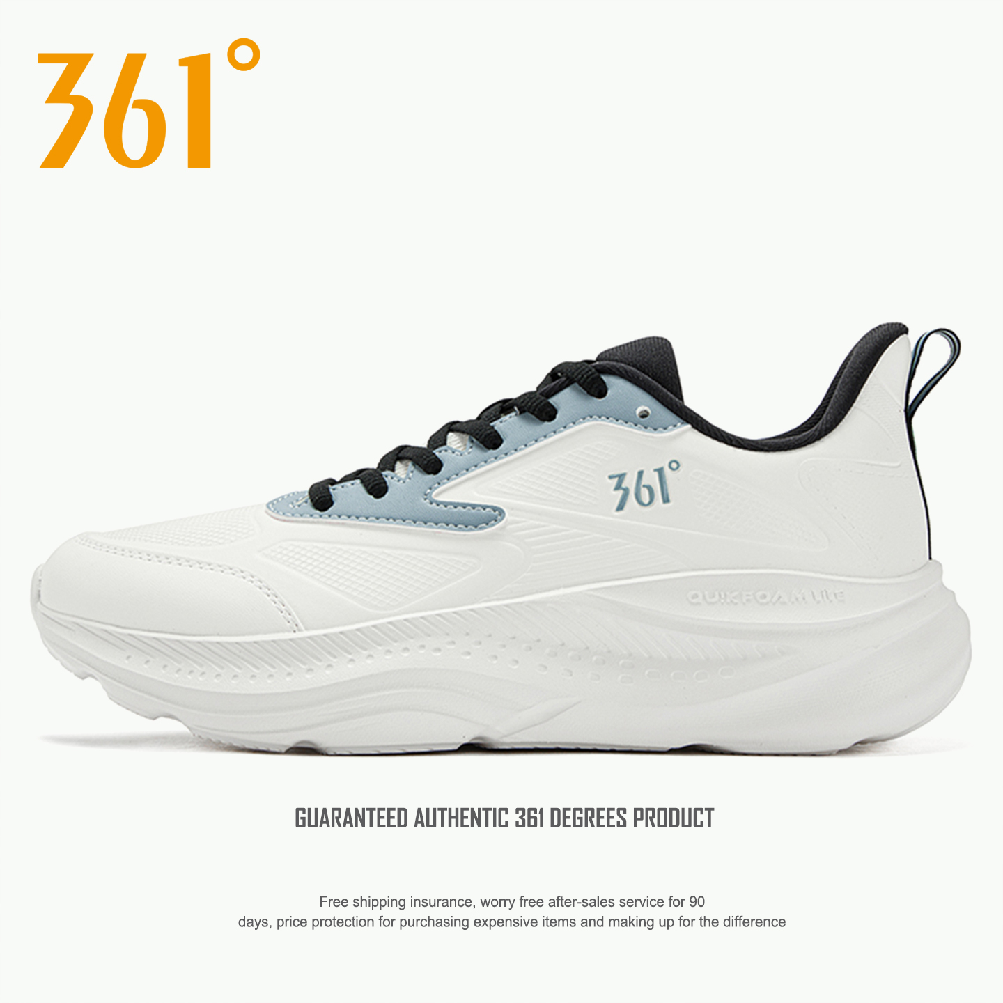 361度男鞋皮面运动鞋官方正品2025新款秋冬季透气品牌白色休闲鞋