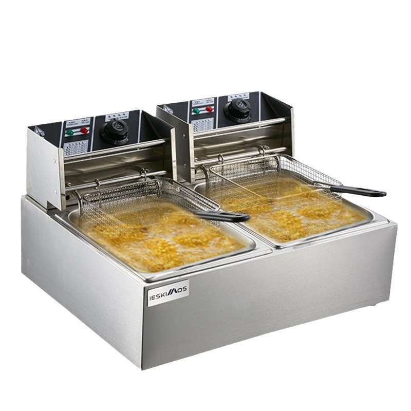 电炸炉商用 单双缸炸炉炸油条炸鸡排薯条设备全套摆摊炸串油