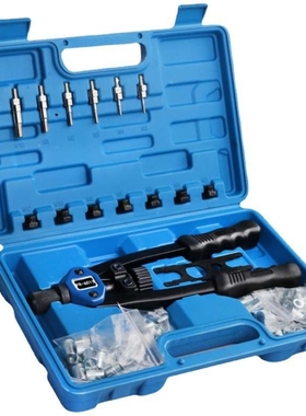 110pc手动铆钉机/铆钉枪螺母工具M3-M12螺纹螺母铆钉机铆钉套件