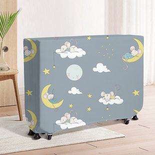 折叠床防尘罩办公司午休午睡陪护床躺椅遮尘布保护弹力床罩