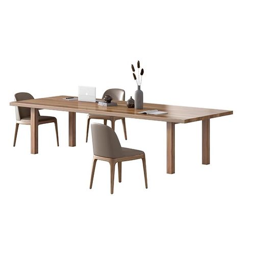 全实木会议桌办公桌大长桌椅长条桌工作台电脑桌洽谈桌