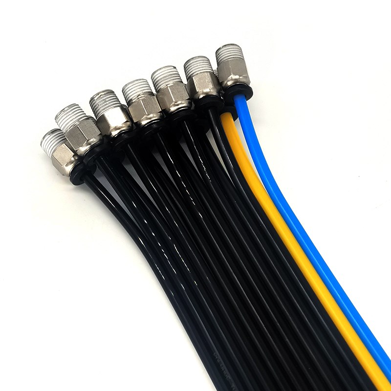 排并联气管软管蓝黄黑mm贴片机PU排管多芯工业机器人