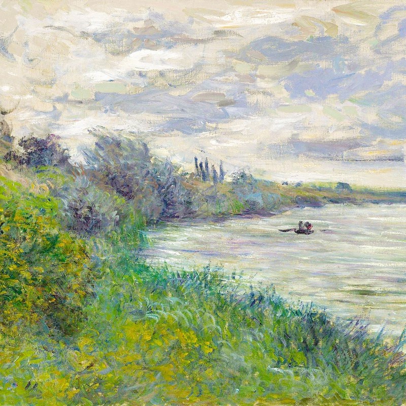 莫奈装饰画客厅挂画塞纳河卧室餐厅玄关沙发背景墙印象派风景壁画