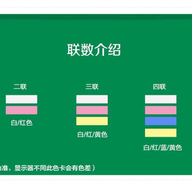 乐活天章电脑打印纸二联 三联四联二等分针式21-1-2-三等分新绿