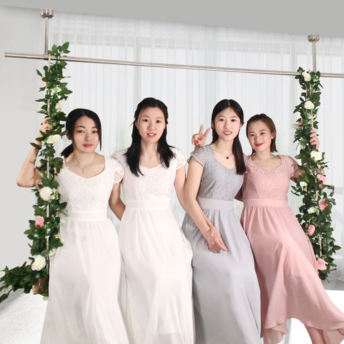 晾衣杆阳台顶装 固定式单杆晒凉衣捍打孔杆挂晾衣架