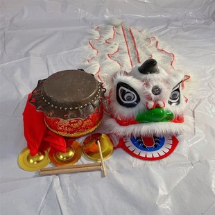 儿童舞狮子狮子头舞狮头醒狮装小孩舞狮道具整南狮头全