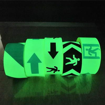 夜光胶带自发光贴条防滑警示地贴楼梯台阶通道蓄荧光反光胶条超亮