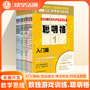 数独聪明格儿童入门全脑专注力数学逻辑思维训练初级中级高级加法减法乘法除法阶梯幼儿园小学生门萨四宫格九宫格宫本数学教室教材